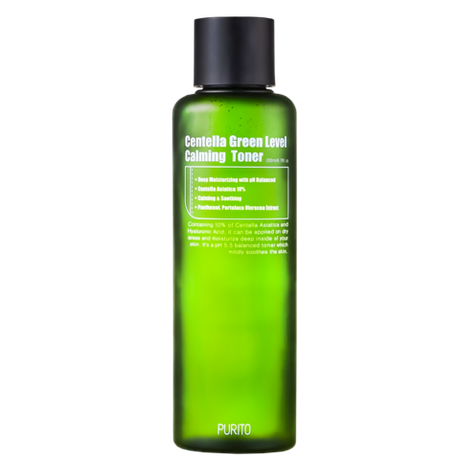 Бесспиртовой успокаивающий тонер с центеллой азиатской Purito Centella Green Level Calming Toner