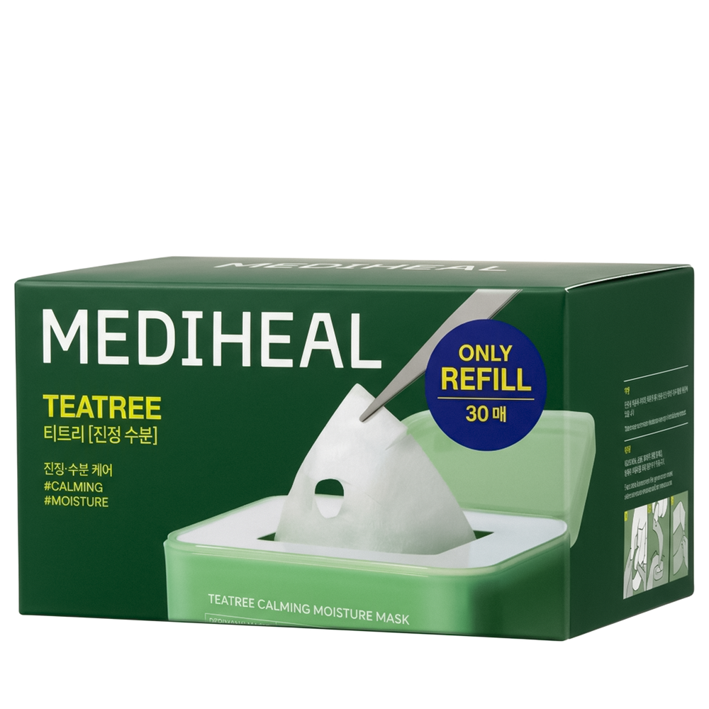 MEDIHEAL Derma365 Refill Tea Tree Pull-out Mask, 30 шт.