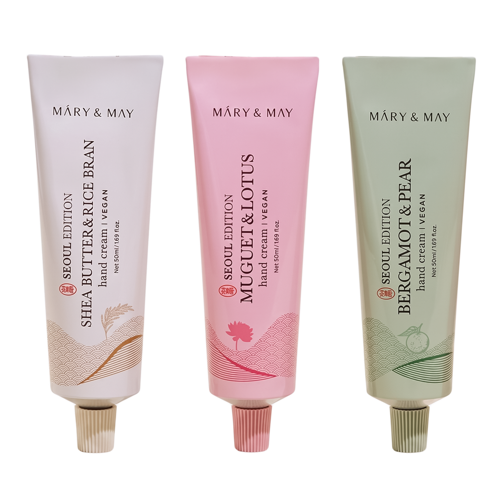 MARY & MAY Seoul Edition Hand Cream Trio Set, 3x50 ml