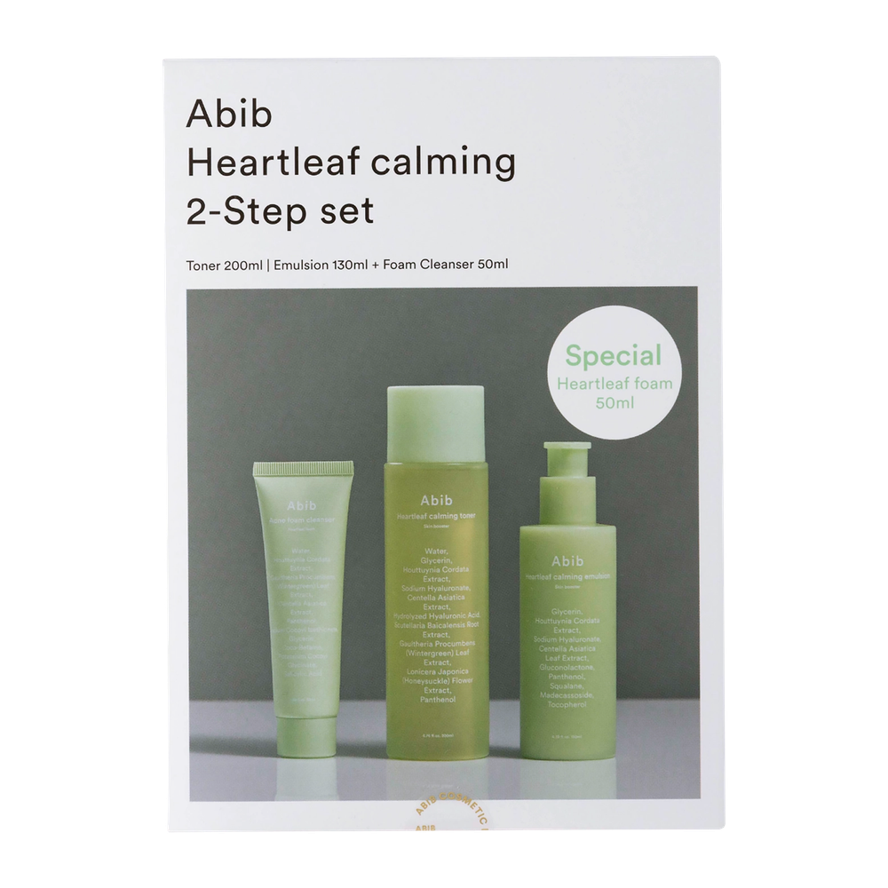 Успокаивающий набор с экстрактом хауттюйнии Abib Heartleaf Calming 2-step set