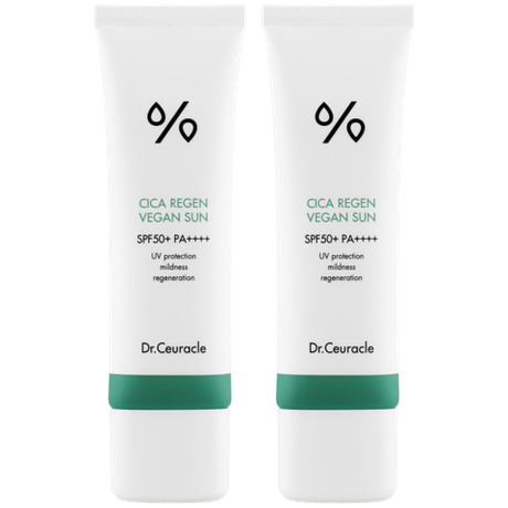 Dr.Ceuracle Cica Regen Vegan Sun SPF 50+ PA++++ Duo Set (набор из двух тюбиков)