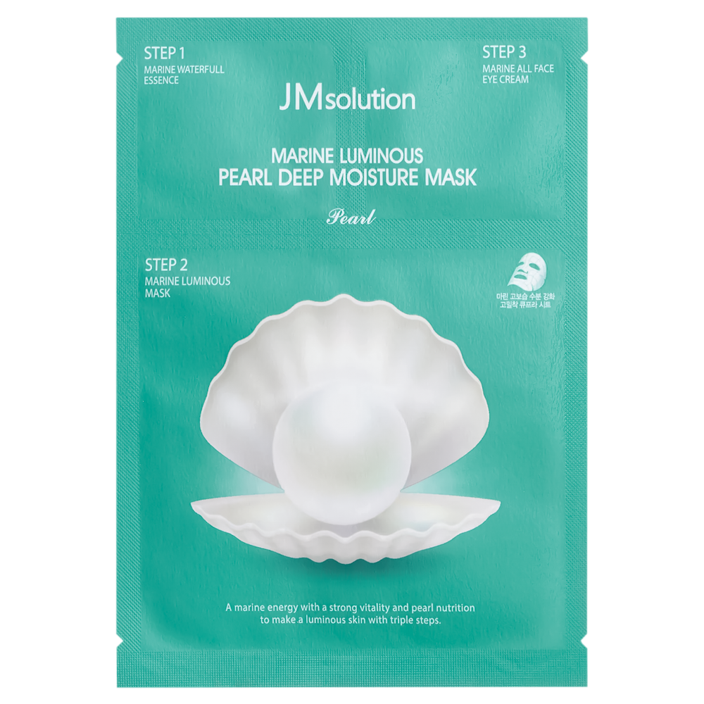 Трёхшаговый увлажняющий набор с жемчугом JMsolution Marine Luminous Pearl Deep Moisture Mask