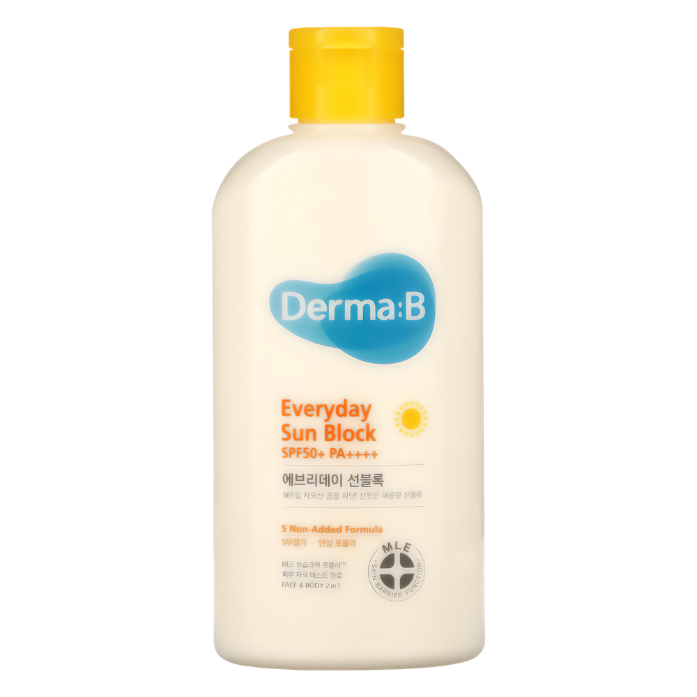 Ламеллярный солнцезащитный лосьон для лица и тела Derma:B Sun Block SPF 50+ PA++++