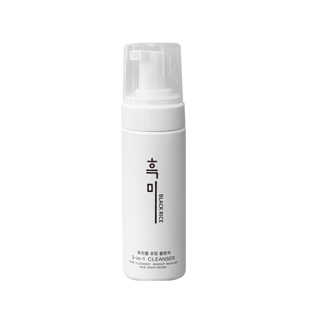 Black Rice Foaming 3-in-1 Cleanser