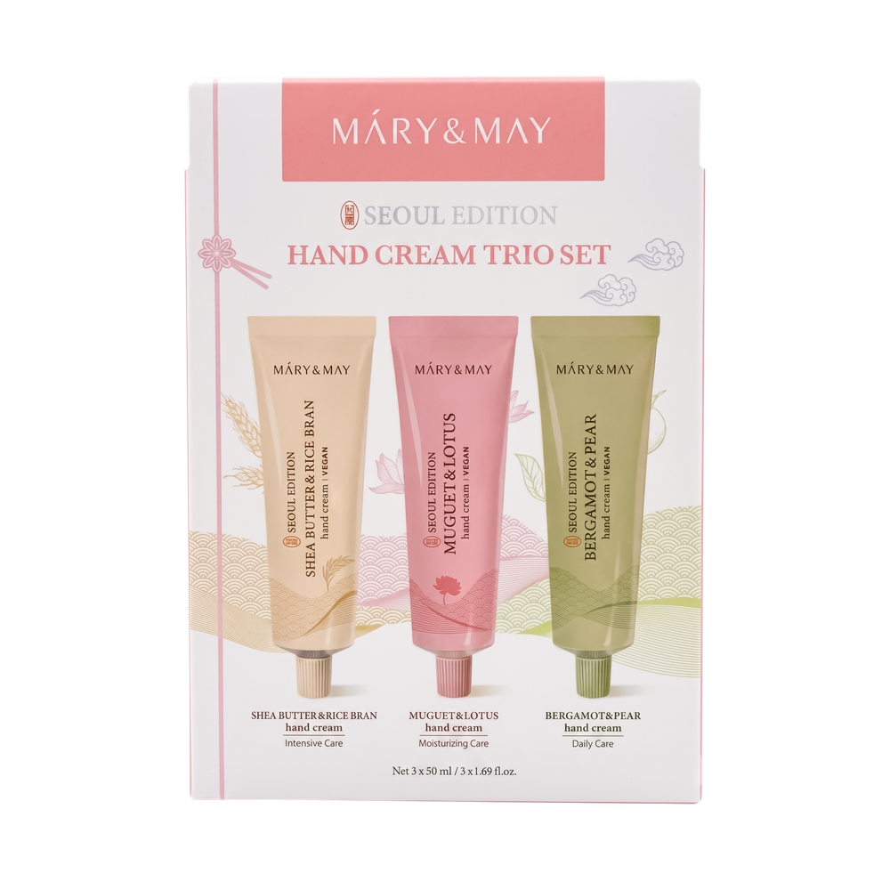 MARY & MAY Seoul Edition Hand Cream Trio Set, 3x50 ml
