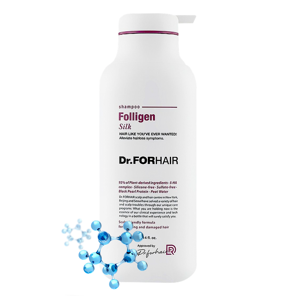 Бессульфатный шампунь для повреждённых волос Dr.Forhair Folligen Silk Shampoo (300ml)