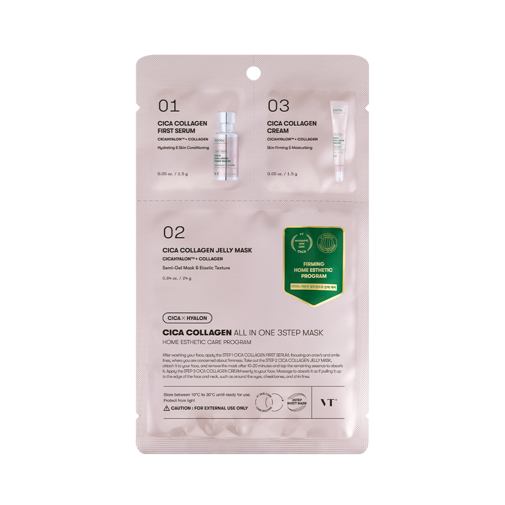 VT Cosmetics Cica Collagen All in one 3Step Mask