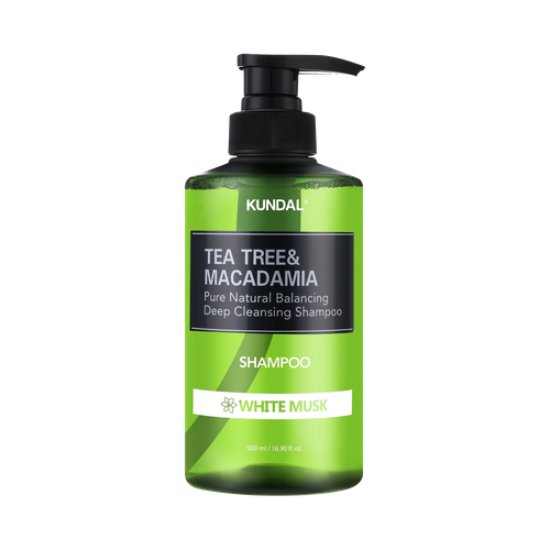 KUNDAL Tea Tree & Macadamia Shampoo (White Musk)