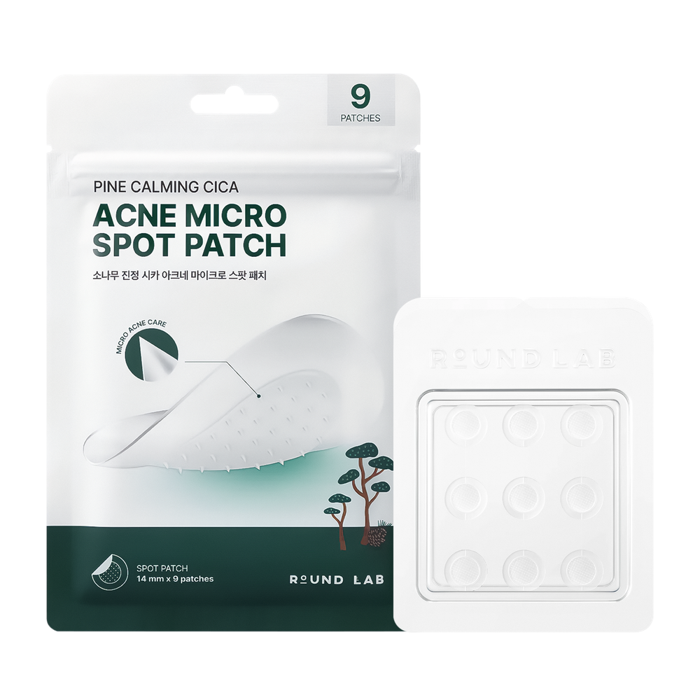 ROUND LAB Pine Calming Cica Acne Micro Spot Patch, 9 патчей.
