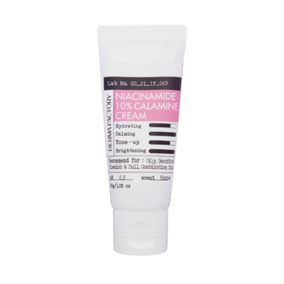 DERMA FACTORY Niacinamide 10% Calamine Cream, 30 ml.
