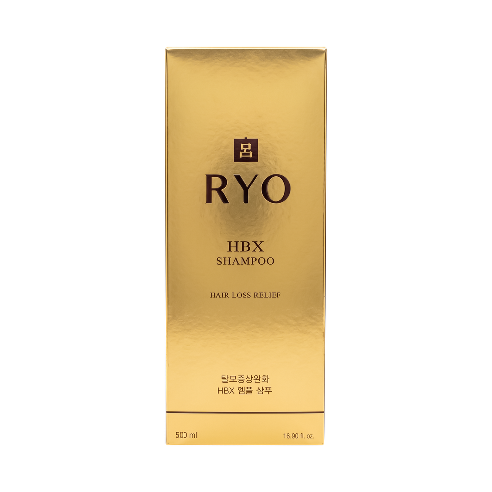 RYO HBX Hair Loss Relief Ampoule Shampoo, 500 ml.
