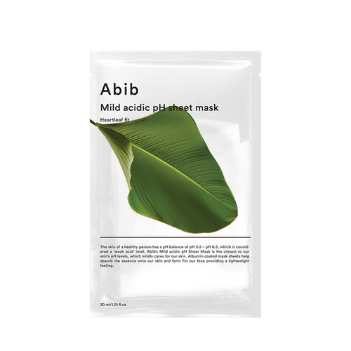 Abib Mild Acidic pH Sheet Heartleaf Fit Mask