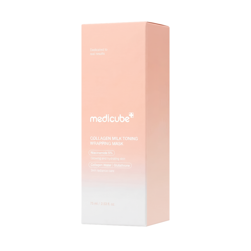 MEDICUBE Collagen Milk Toning Wrapping Mask, 75 ml.
