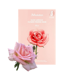 Тканевая маска с экстрактом дамасской розы JMsolution Glow Flower Firming Mask Rose