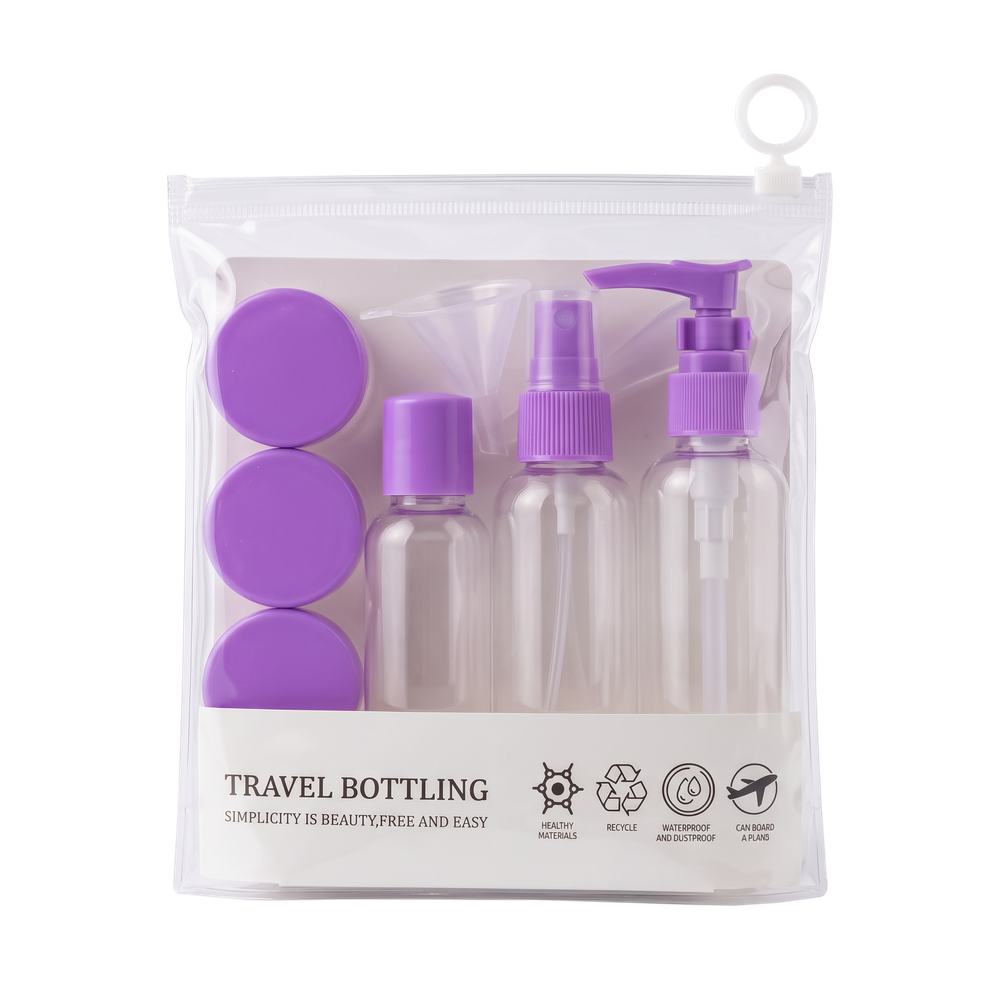 TRAVEL BOTTLING дорожный набор косметических емкостей, 6 шт. (Фиолетовый)