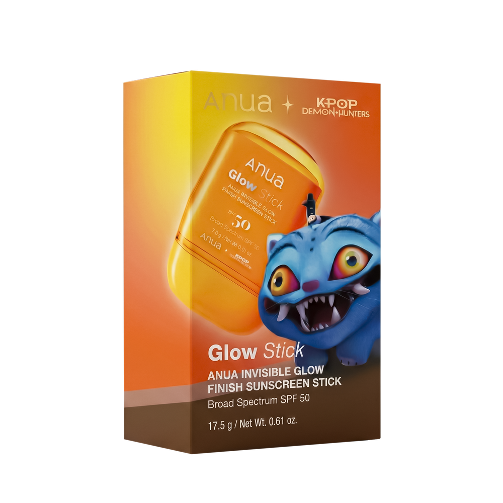ANUA KPop Demon Hunters Invisible Glow Finish Sunscreen Stick, 17.5 g.