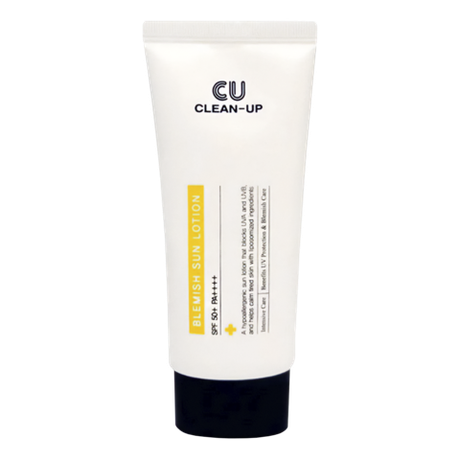 Лёгкий гипоаллергенный солнцезащитный лосьон CUSKIN Clean Up Blemish Sun Lotion SPF 50+ PA++++