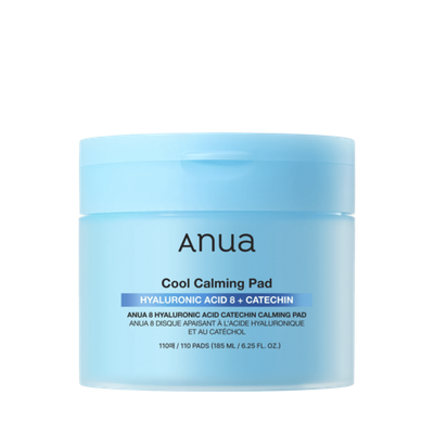ANUA Cool Calming Pad Hyaluronic Acid 8 + Catechin, 185 ml.