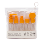 TRAVEL BOTTLING дорожный набор косметических емкостей, 7 шт. (Оранжевый)