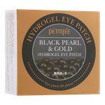 Гидрогелевые патчи для век с чёрным жемчугом Petitfee Black Pearl & Gold Hydrogel Eye Patch