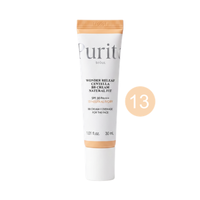 PURITO SEOUL Wonder Releaf Centella BB Cream Natural Fit SPF30 PA +++ 13 neutral ivory, 30 ml.