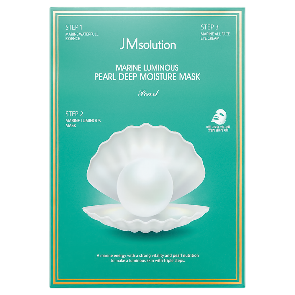 Трёхшаговый увлажняющий набор с жемчугом JMsolution Marine Luminous Pearl Deep Moisture Mask