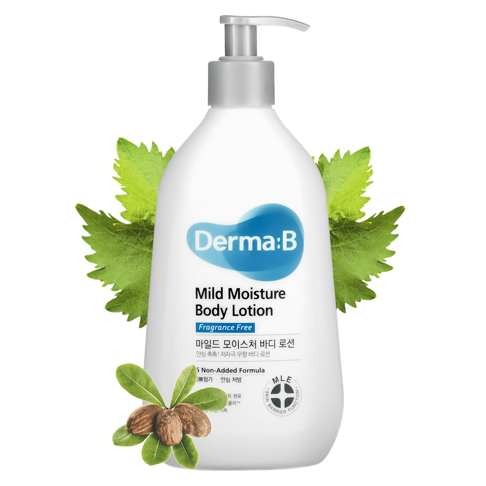 Ламеллярный лосьон для тела для чувствительной кожи Derma:B Mild Moisture Body Lotion