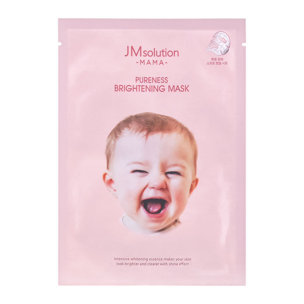 Гипоаллергенная тканевая маска для сияния кожи JMsolution Mama Pureness Brightening Mask Plus