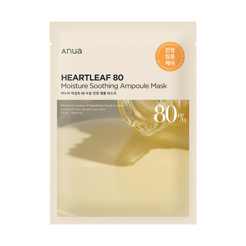 Anua Heartleaf 80% Moisture Soothing Ampoule Mask