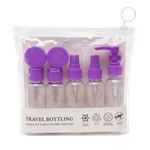 TRAVEL BOTTLING дорожный набор косметических емкостей, 7 шт. (Фиолетовый)