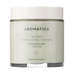 Глиняная маска для лица с чайным деревом AROMATICA  Tea tree Pore Purifying Clay Mask 2% Niacinamide + 45% Clay