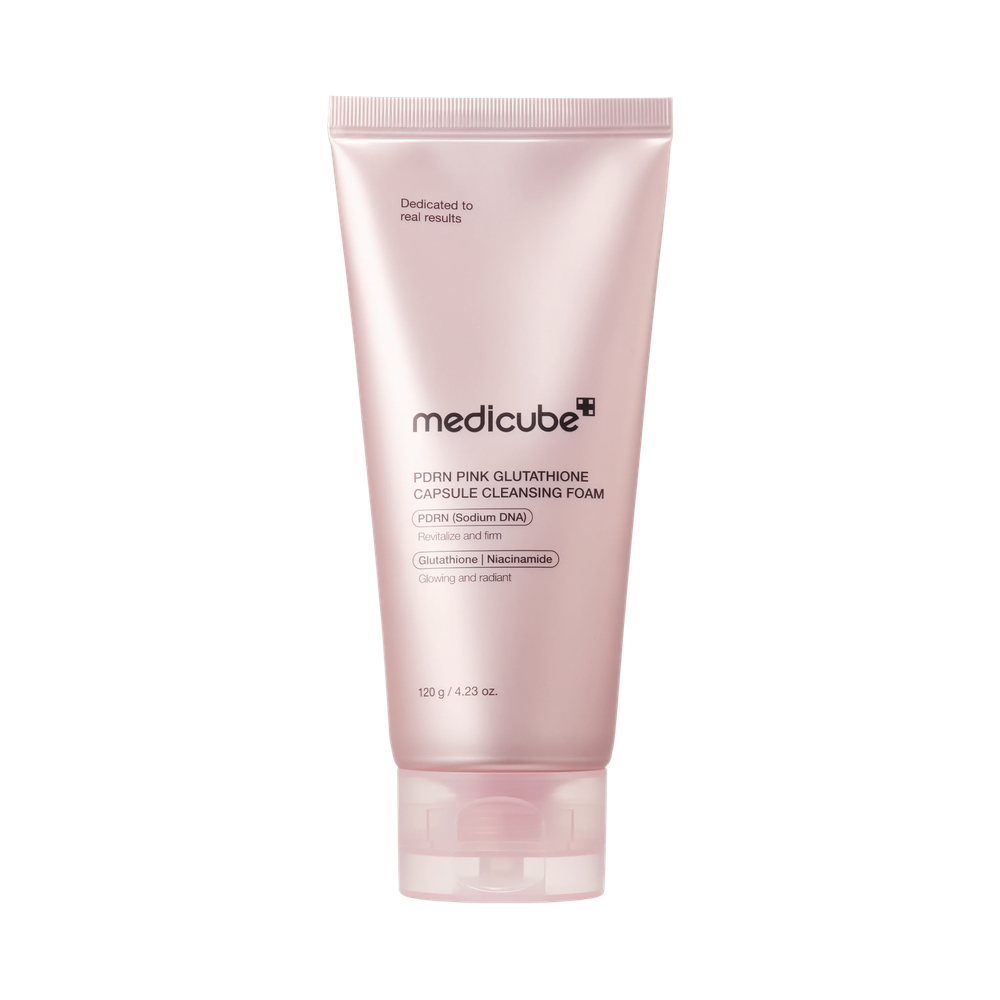 MEDICUBE PDRN Pink Glutathione Capsule Cleansing Foam, 120 g.