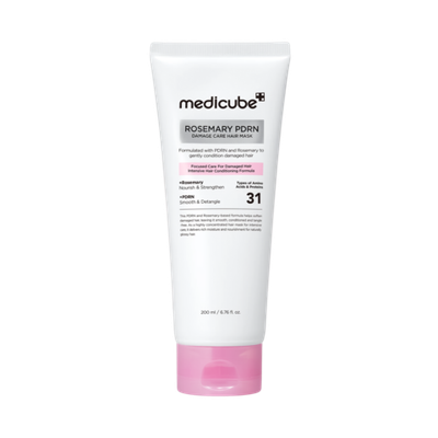 MEDICUBE Rosemary PDRN Damage Care Hair Mask, 200 ml.