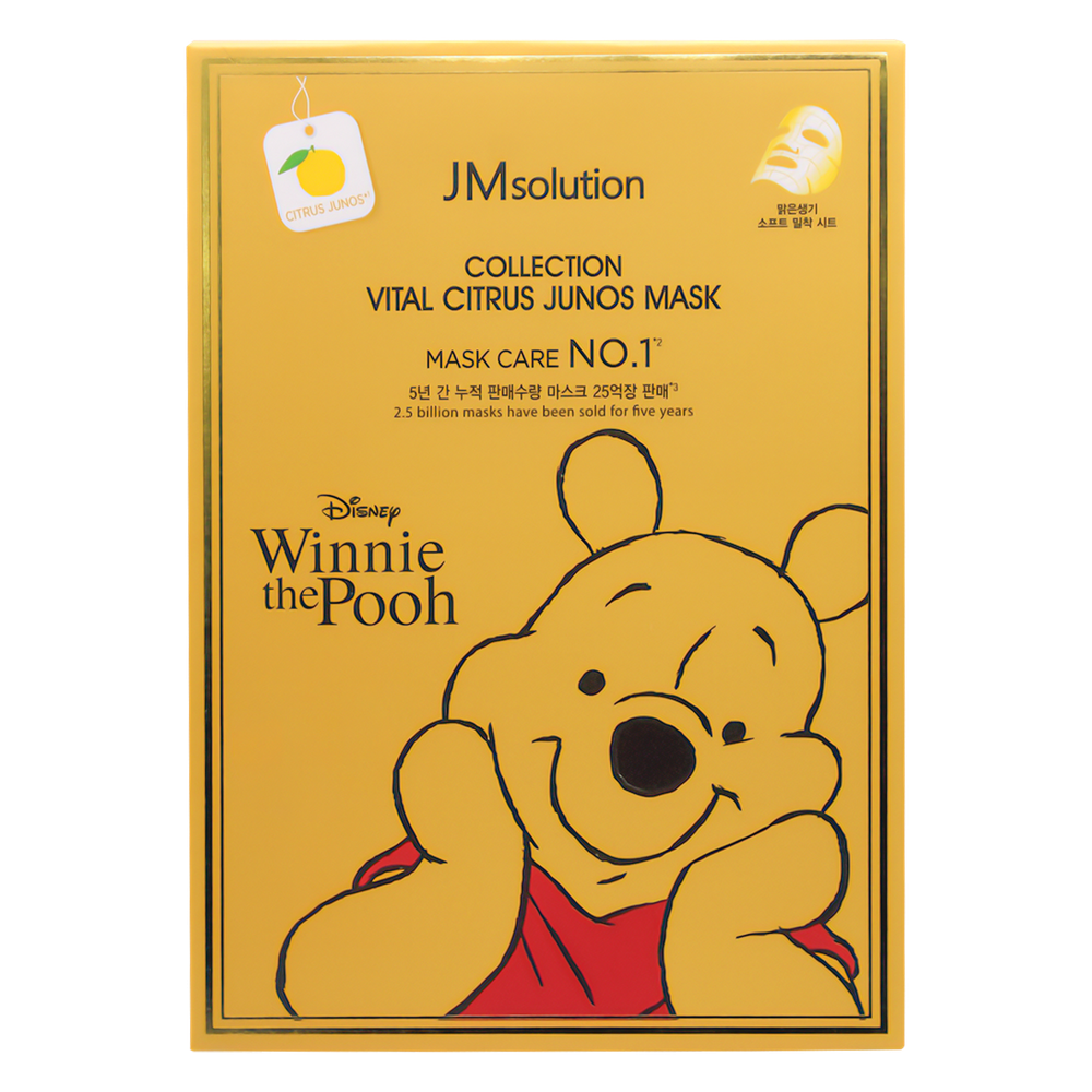 Витаминная тканевая маска для лица с цитрусом юдзу JMsolution Disney Collection Vital Citrus Junos Mask