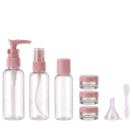 TRAVEL BOTTLING дорожный набор косметических емкостей, 6 шт. (Пыльно-розовый)