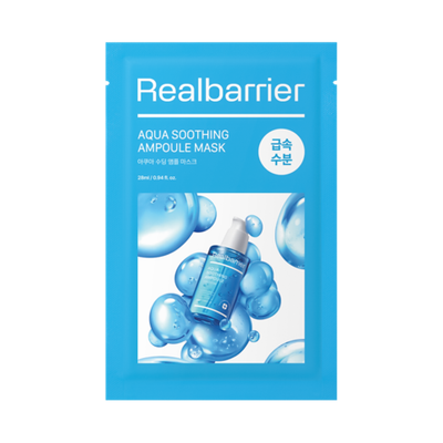 REALBARRIER Aqua Soothing Ampoule Mask, 28 ml.