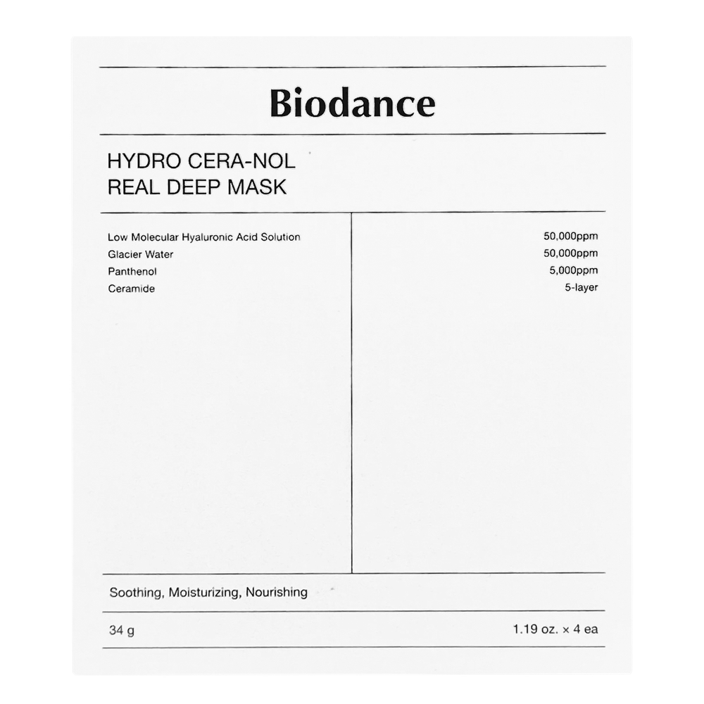 Ночная гидрогелевая маска с церамидами против сухости Biodance Hydro Cera-Nol Real Deep Mask