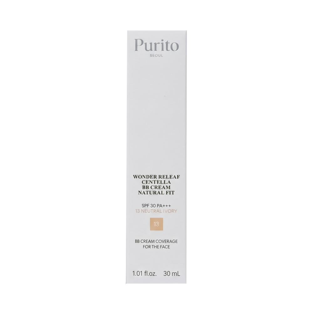 PURITO SEOUL Wonder Releaf Centella BB Cream Natural Fit SPF30 PA +++ 13 neutral ivory, 30 ml.