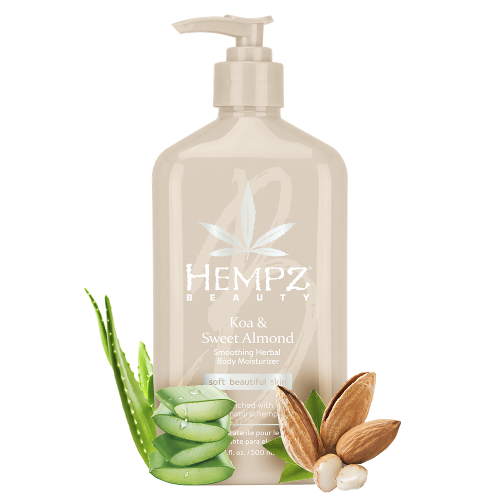 Увлажняющее молочко для тела  Hempz Koa & Sweet Almond Smoothing Herbal Body Moisturizer