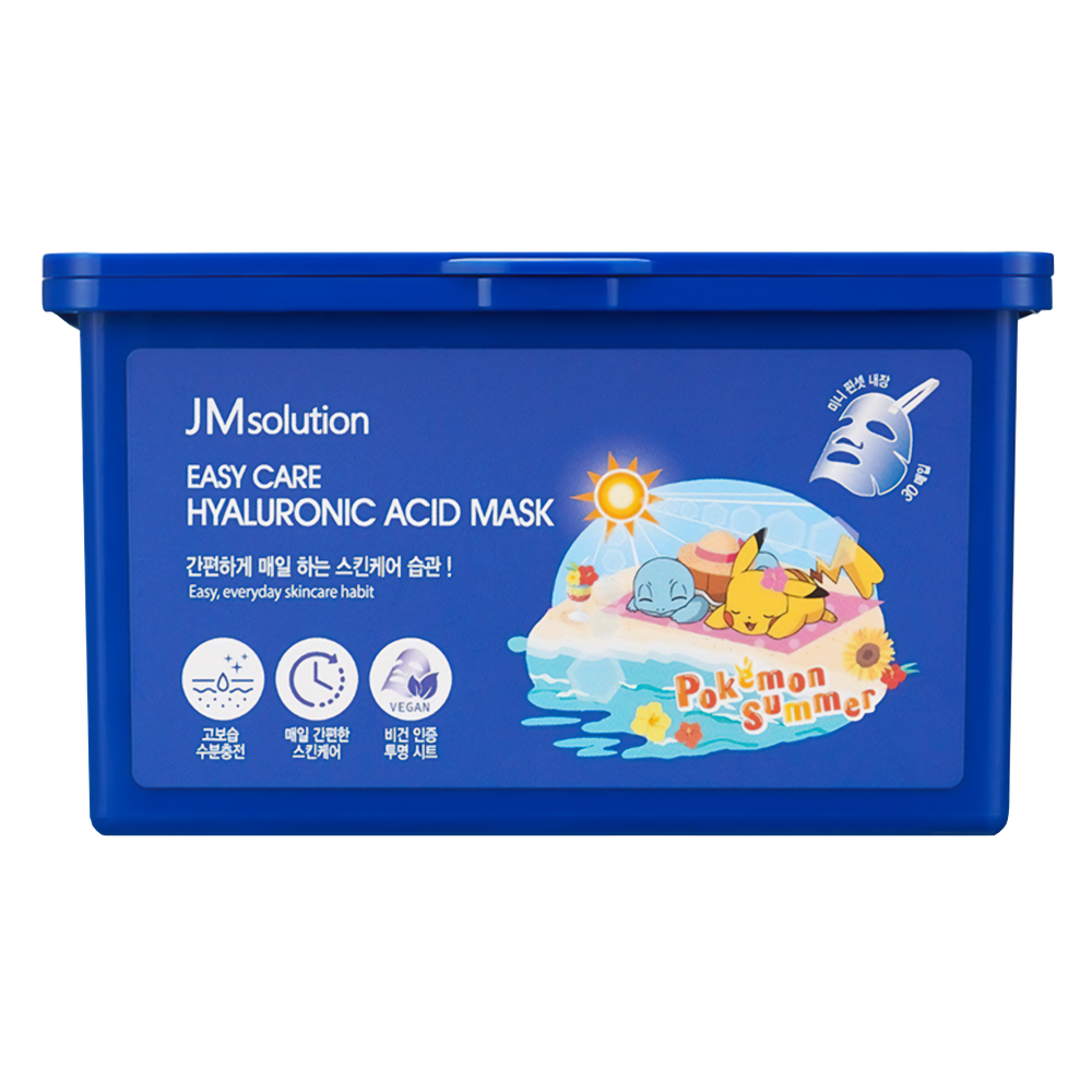 Набор тканевых масок с гиалуроновой кислотой JMsolution Easy Care Hyaluronic Acid Mask Pokemon