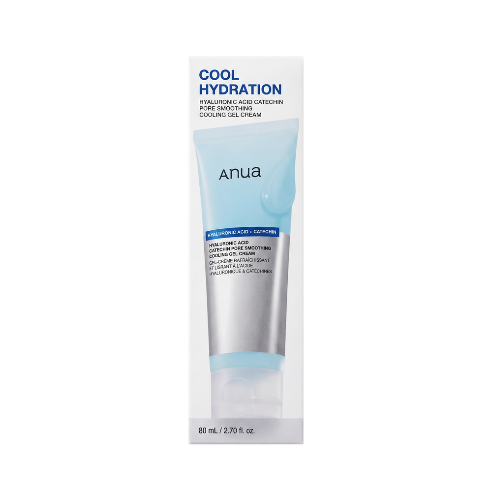 ANUA Hyaluronic Acid + Catechin Pore Smoothing Cooling Gel Cream, 80 ml.