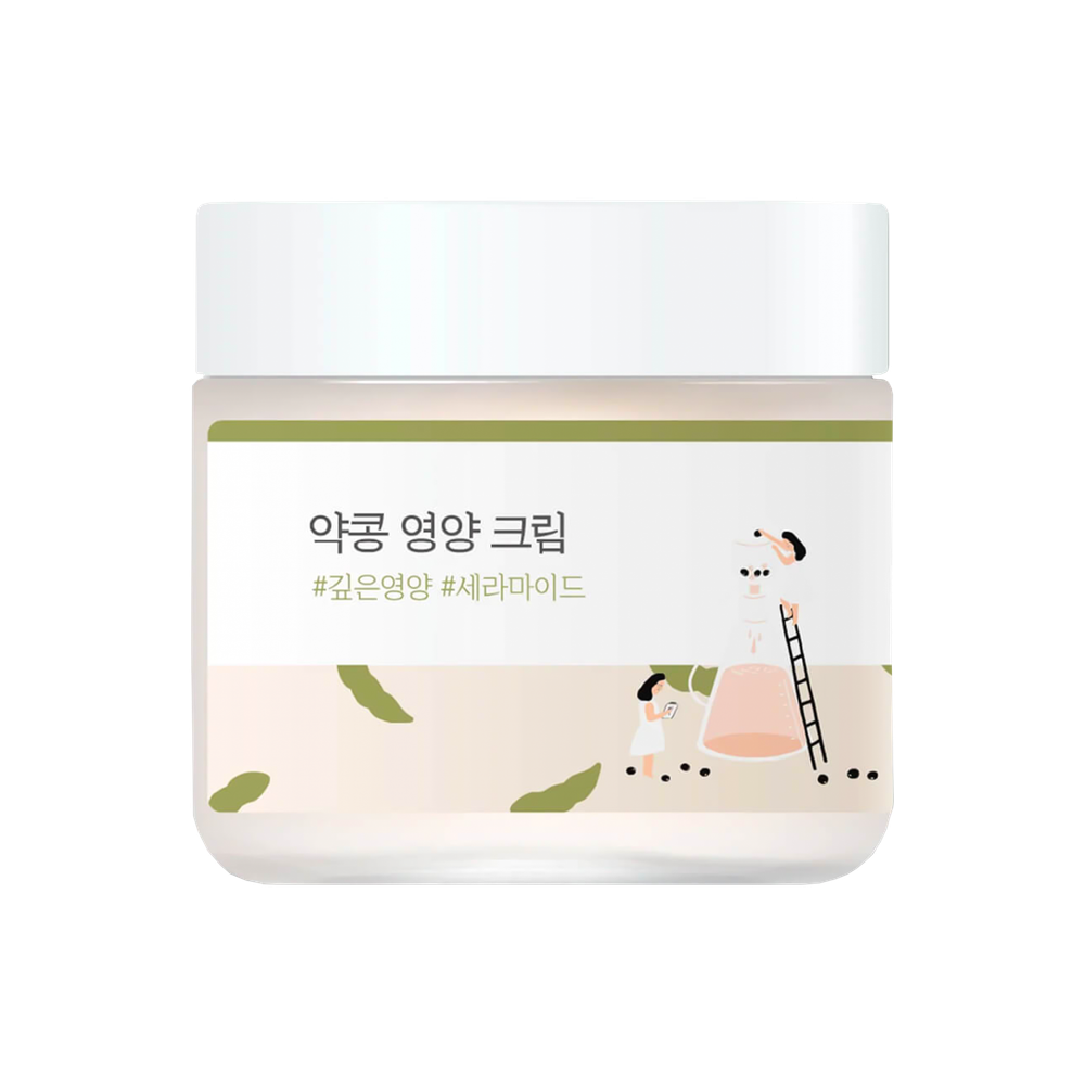 Омолаживающий питательный крем с соей Round Lab Soybean Nourishing Cream