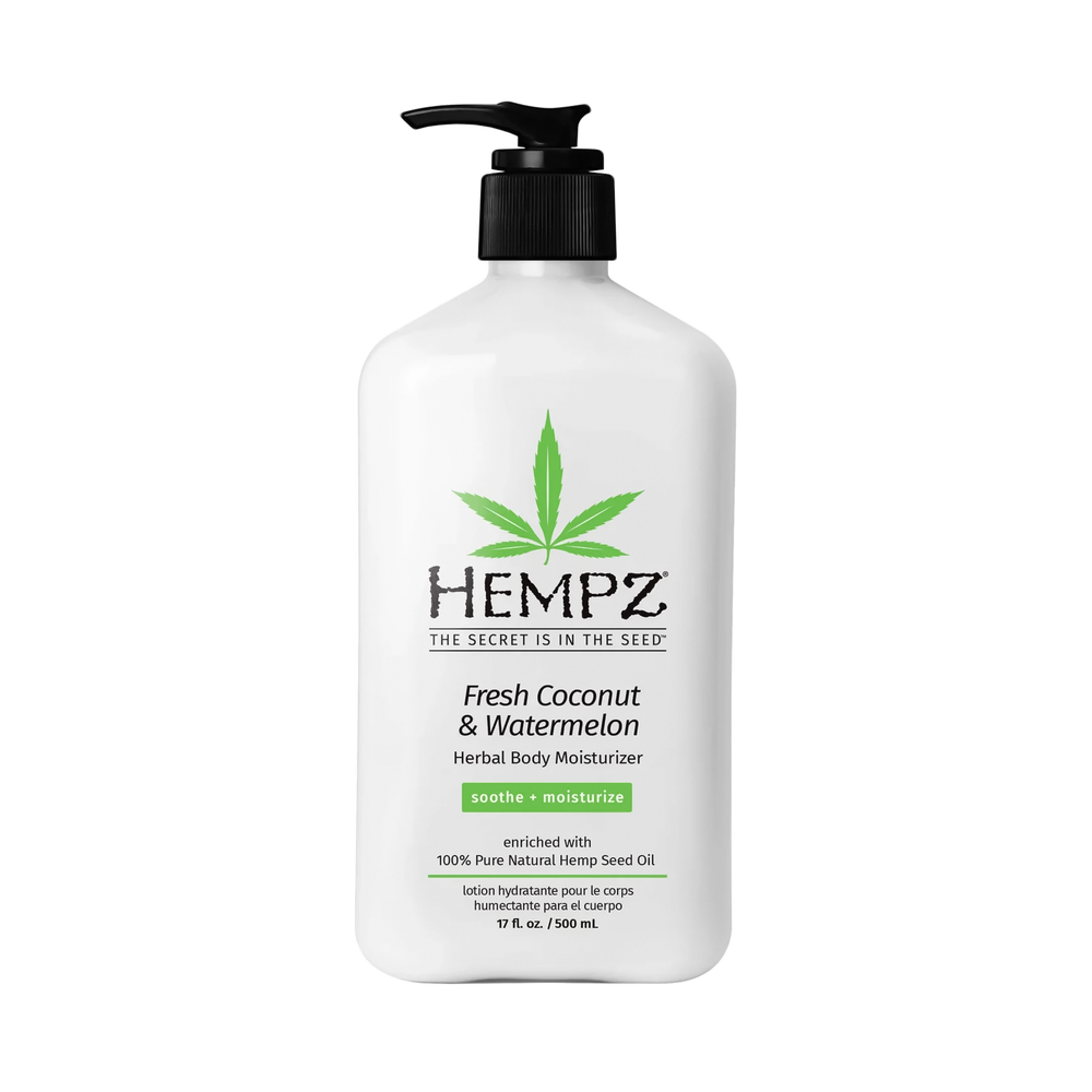 HEMPZ Fresh Coconut & Watermelon Herbal Body Moisturizer, 500 ml.
