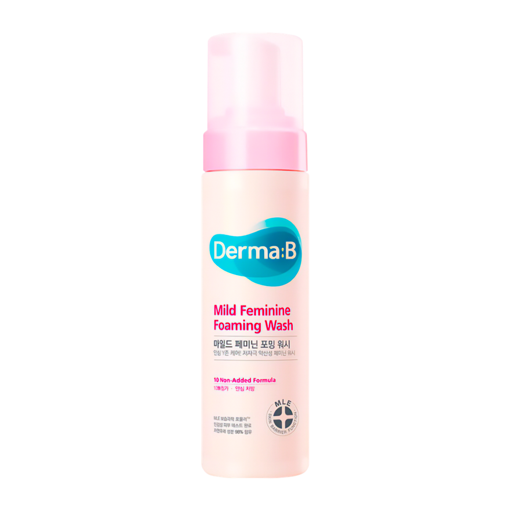 Слабокислотная очищающая пенка для интимной гигиены Derma:B Mild Feminine Foaming Wash