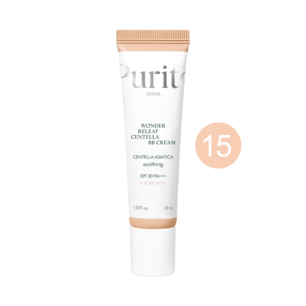 PURITO Seoul Wonder Relief Centella BB Cream SPF30 PA+++ 15 Rose Ivory, 30 ml.