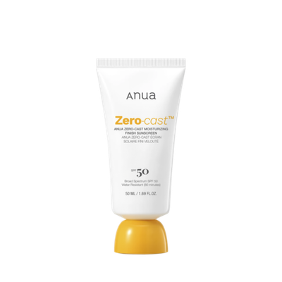 Anua Zero-Cast Moisturizing Finish Sunscreen SPF 50+ PA+++