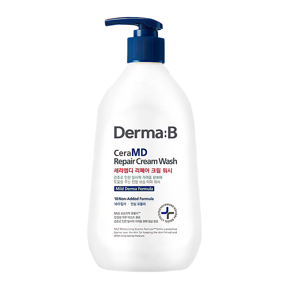 Липосомный крем-гель для душа с ламеллярной эмульсией Derma:B CeraMD Repair Cream Wash