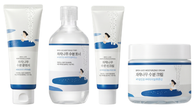 ROUND LAB Birch Juice Moisturizing набор из 4 средств