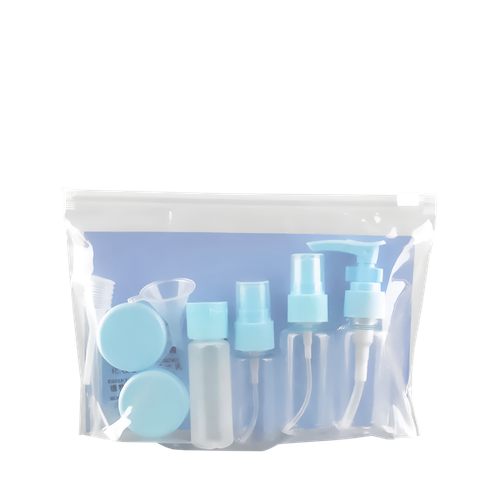 Дорожный набор ёмкостей для косметических средств (голубой)