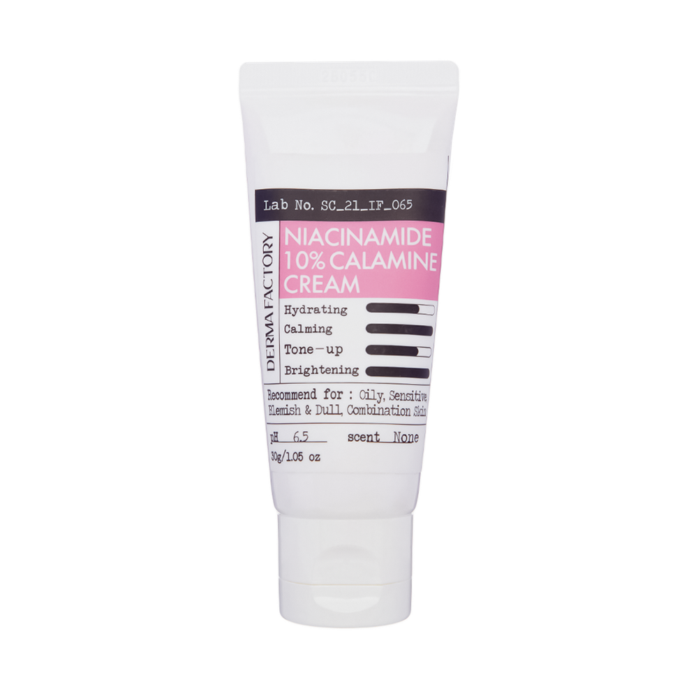 DERMA FACTORY Niacinamide 10% Calamine Cream, 30 ml.